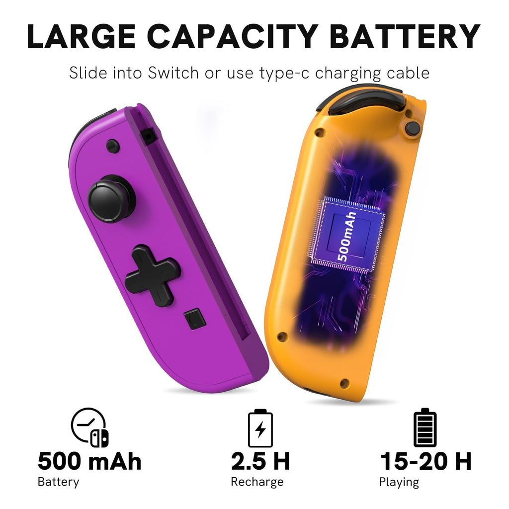 Colorfish Switch Controller for Nintendo Switch, Switch Remote Joy Pad supports Dual Vibration/Motion Control/Screenshot/Wake-up