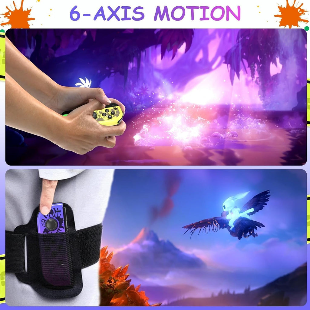 Colorfish Switch Controller for Nintendo Switch, Switch Remote Control supports Dual Vibration/Motion Control/Screenshot/Wake-up