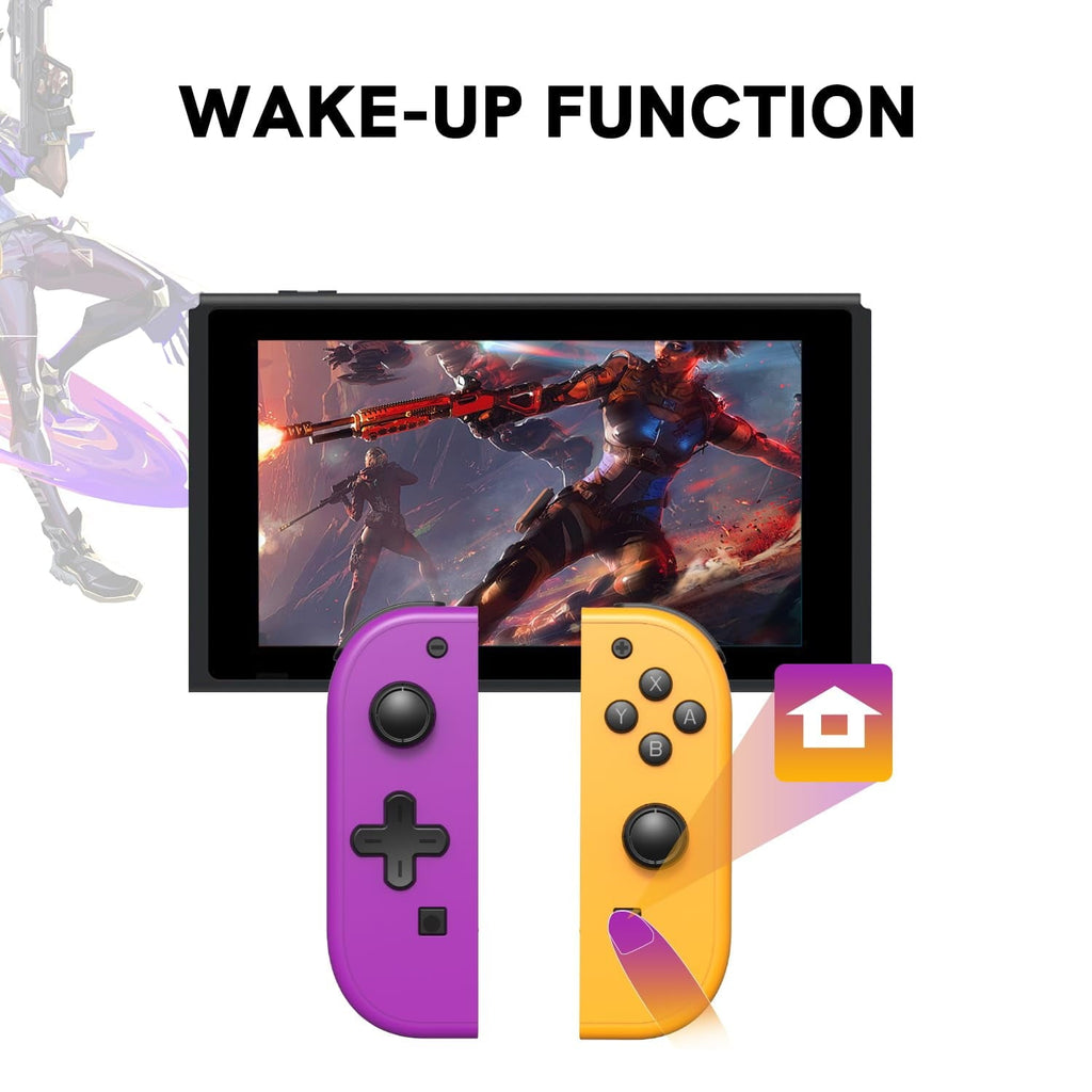 Colorfish Switch Controller for Nintendo Switch, Switch Remote Joy Pad supports Dual Vibration/Motion Control/Screenshot/Wake-up