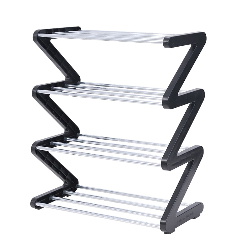 Colorfish Shoe Rack Shoe Rack Organizer Four Tier Shoe Rack Daily Use Bedroom Closet Entryway Bedroom 51X46Cm
