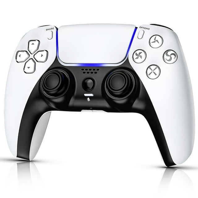 Colorfish Wireless Controller Compatible for P5, Bluetooth 5.0 with 1000mAh Battery, Dual Vibration, 6-Axis Motion Control, USB-C Charging, Gamepad Compatible with P5/Windows PC