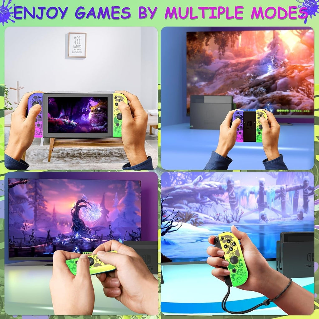 Colorfish Switch Controller for Nintendo Switch, Switch Remote Control supports Dual Vibration/Motion Control/Screenshot/Wake-up