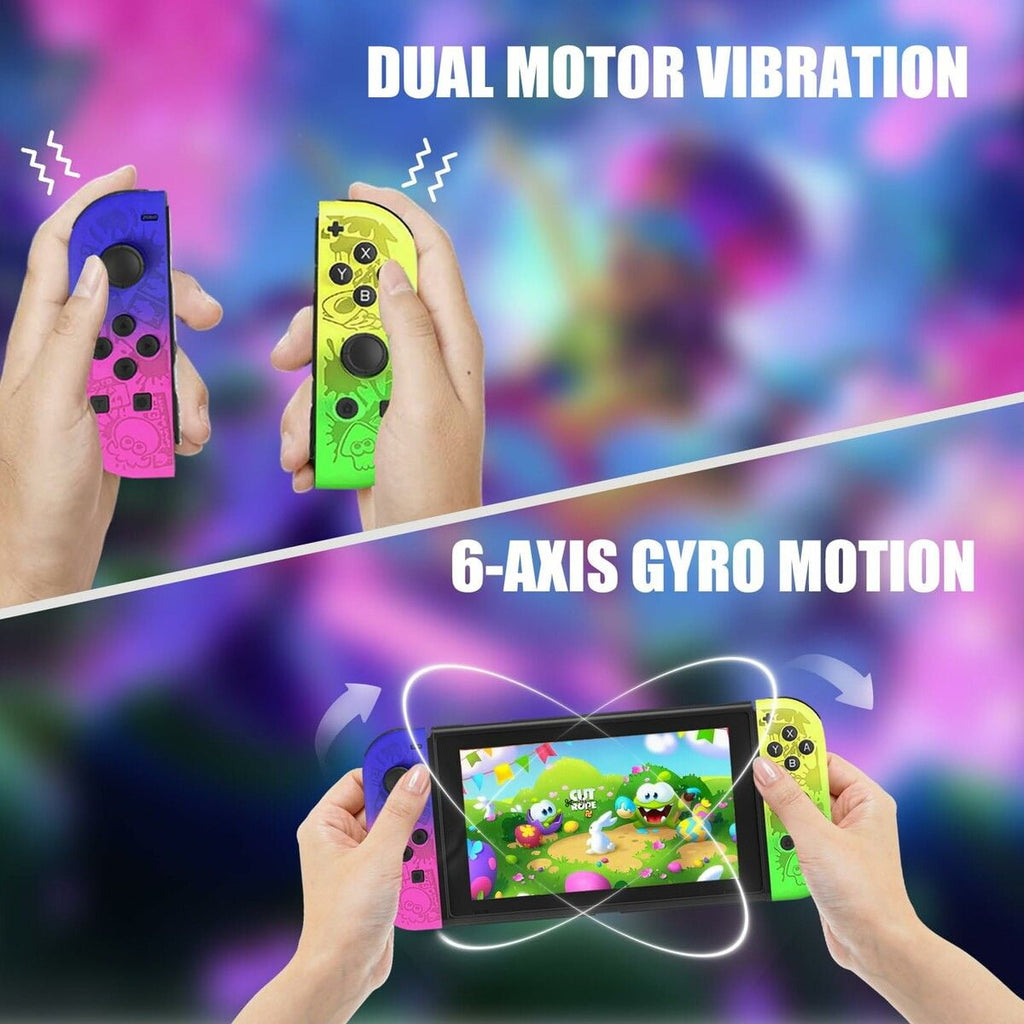 Colorfish Game Controller (L/R) for Nintendo Switch Controller- Special Edition Wireless Game Joypad
