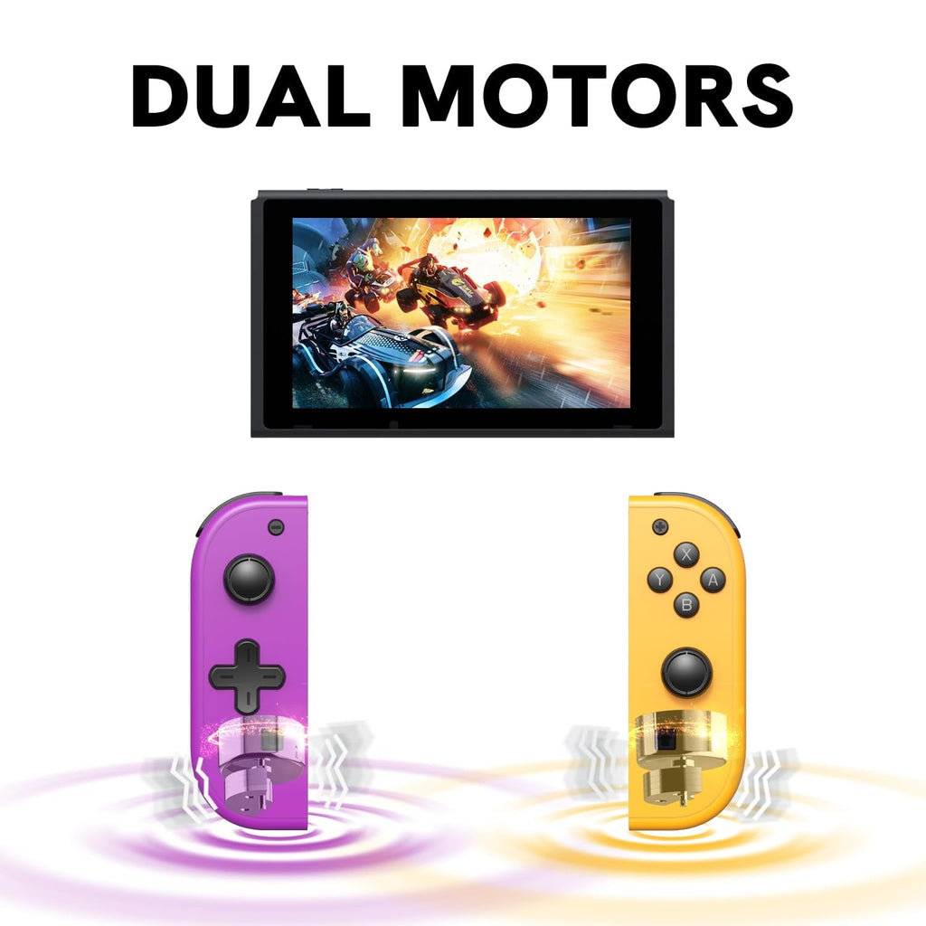 Colorfish Switch Controller for Nintendo Switch, Switch Remote Joy Pad supports Dual Vibration/Motion Control/Screenshot/Wake-up